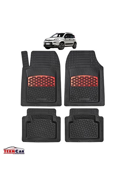 TEAMCAR Covorașe Auto Fiat Panda Iii - Red