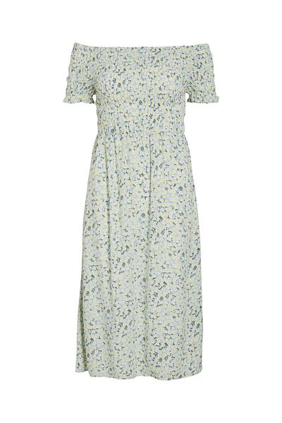 VILA Midikleid VILISA Schulterfreies