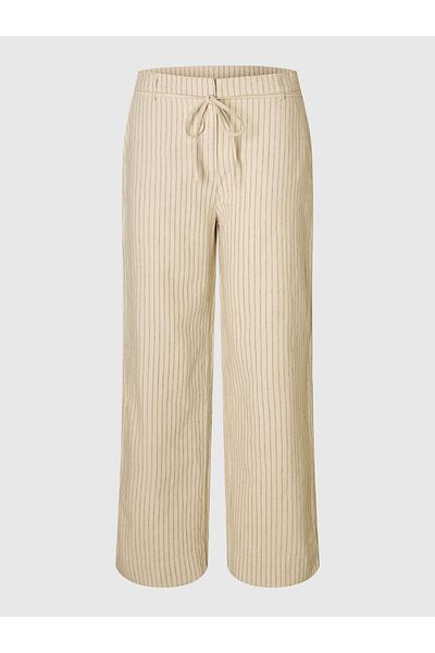 SELECTED Hose mit weitem Bein Hanfmix