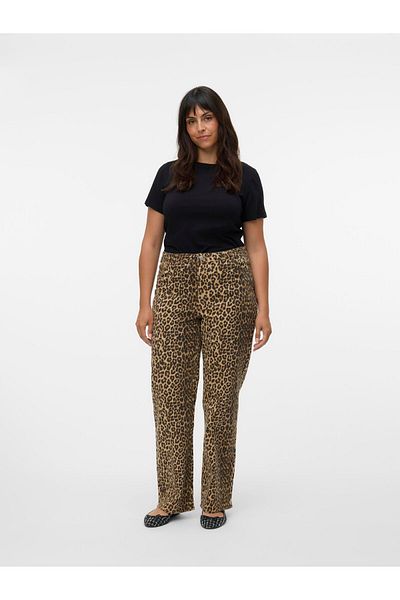Veromoda Curve Weit geschnitten VMCTESSA Hohe Taille Weiter Beinschnitt Jeans