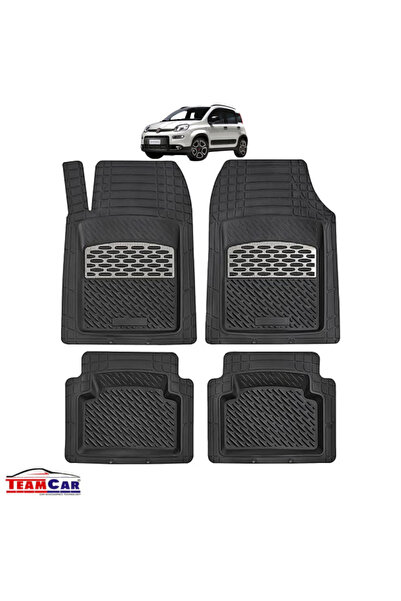 TEAMCAR Fiat Panda III Car Floor Mats - Silver