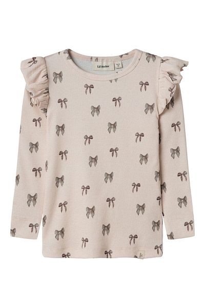Lil' Atelier Oberteil mit langen Ärmeln Slim Fit