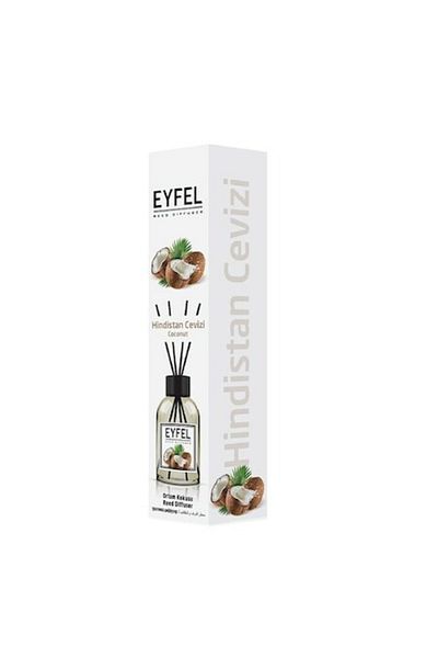 Eyfel Odorizant Camera Diffuser Eyfel cu betisoare 120Ml Aroma Coconut - Nuca de cocos