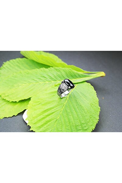 BlackCraft خاتم رجالي مصنوع من قلم التوليب المزجج