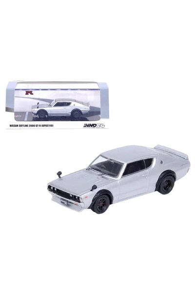 Inno 1:64 نيسان سكاي لاين 2000 GT-R (KPGC110) فضي IN64-KPGC110-SIL