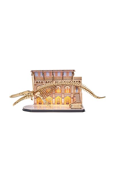 Cubic Fun CubicFun 3D Puzzle with LED Blue Whale (Balaenoptera Musculus) 222-Pieces|No-Glue or Scissors Needed