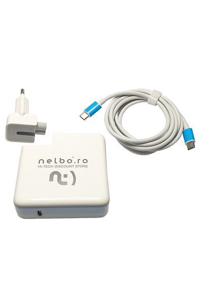 nelbo NELBO charger compatible with Apple laptop, 61W with USB-C plug