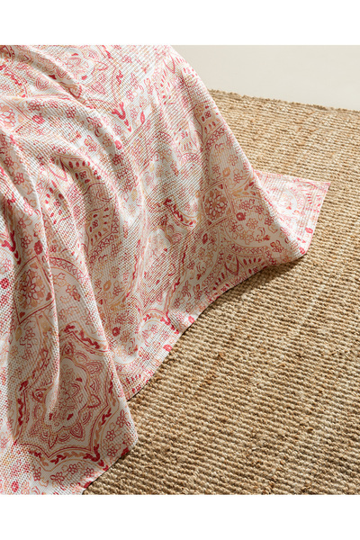 Madame Coco Alard Double 100% Cotton Karde Printed Pique Set - Mercan