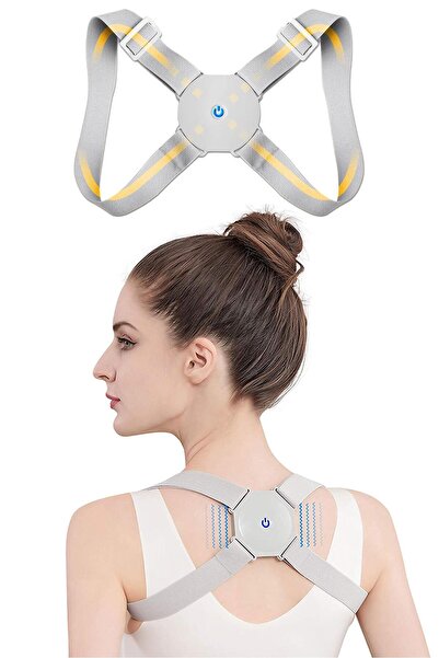 Genel Markalar Sensörlü titreşimli şarjlı dik duruş korsesi, sırt ve kamburlu...