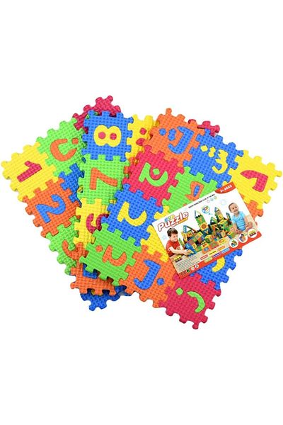 rexa Arabic Alphabet Puzzle Mats Kids Foam Play Mat Interlocking Alphabet and Numbers Floor