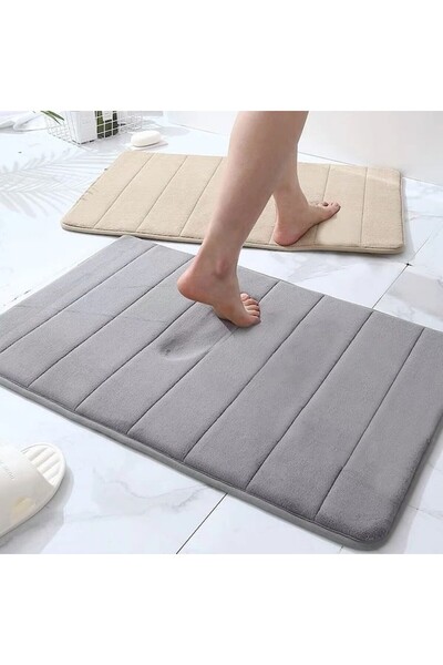 OEM Bathroom Mat, Memory Foam, 40x60 cm, Grey