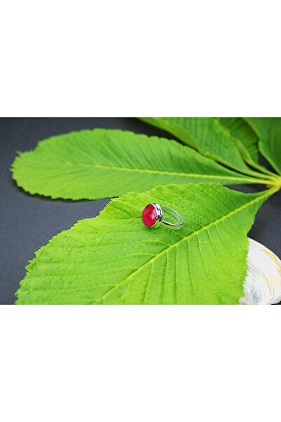 BlackCraft خاتم سادم من الفضة مع حجر الياقوت