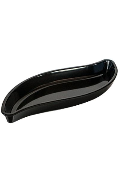 Raki Raki melamine leaf platter 51x20cm black