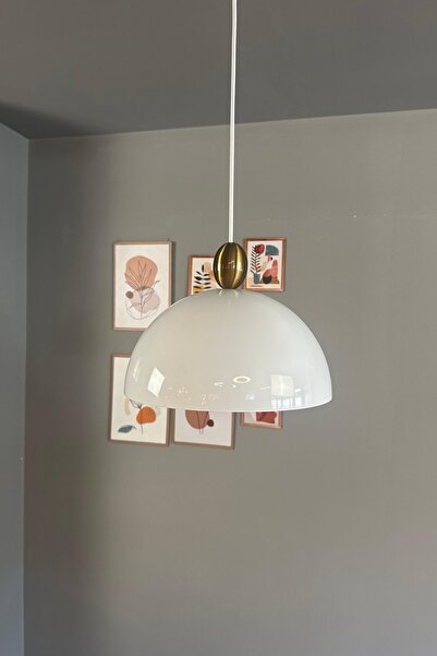 Bamyum Yimpi Beyaz Avize Damla Eskitme Başlık Tekli Sarkıt Salon Mutfak Kuaför Cafe Lamba Dekoratif