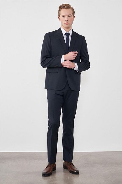 Çetinkaya Çetinkaya 3453 Men's Yünter Loco 4 Drop Suit Navy Blue