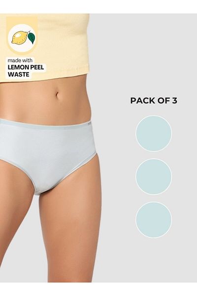 Intimate Queen Lemon Bae Briefs – Seamless Calm, Made with Lemon Peel | Sweat-Wicking (Pack Of 3)