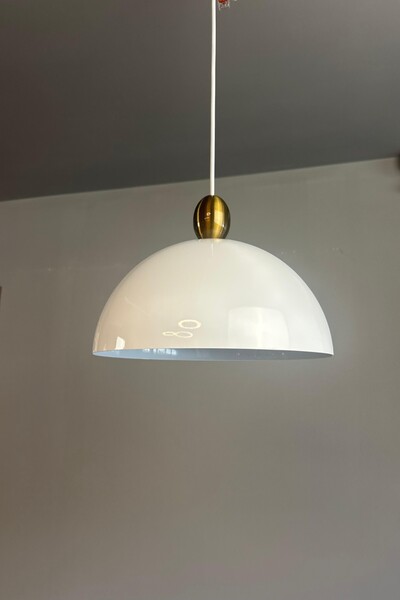 Bamyum Yimpi Beyaz Avize Damla Eskitme Başlık Tekli Sarkıt Salon Mutfak Kuaför Cafe Lamba Dekoratif