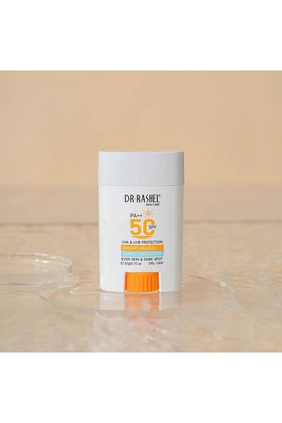RASHEL Dr Rashel Bright Reveal Sunscreen Stick SPF 50 PA++ – UVA/UVB Protection, 20g