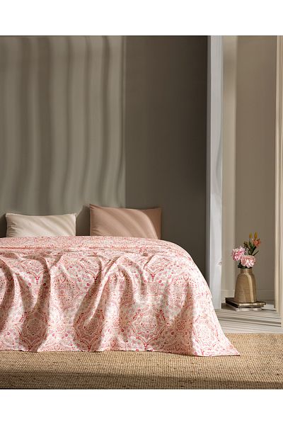 Madame Coco Alard Double 100% Cotton Karde Printed Pique - Mercan