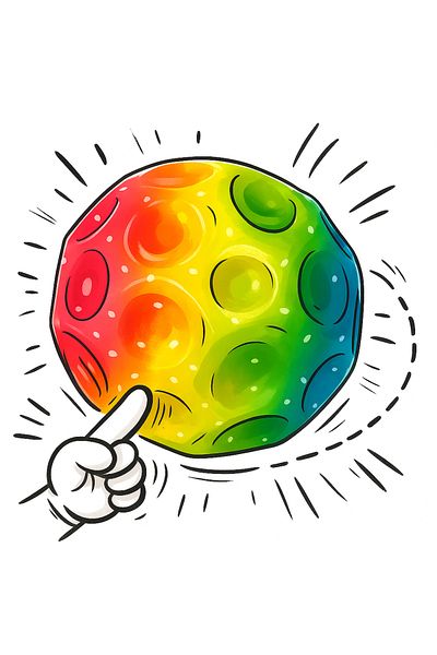 AstroBounce Bouncing Colorful Ball, Sound, Durable, Fun Play Ball for Children and Pets