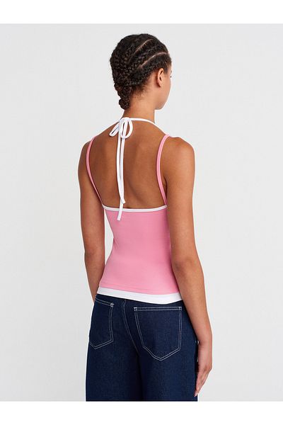 Dilvin 21094 Double Look Lace-Up Ball-Pink