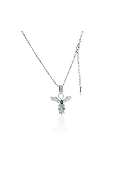 Mesmera Silver Angel Necklace