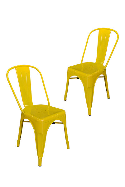 ChairLife Tolix Kolsuz Metal Sandalye (2 Adet)
