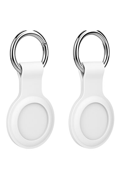 Coverzone Husă compatibilă din silicon cu breloc A010 Breloc de protecție alb...