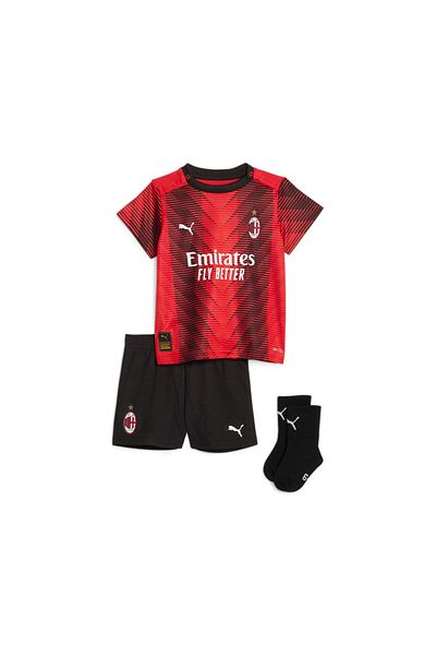 Puma طقم أطفال إيه سي ميلان الأساسي لموسم 23/24 - أحمر