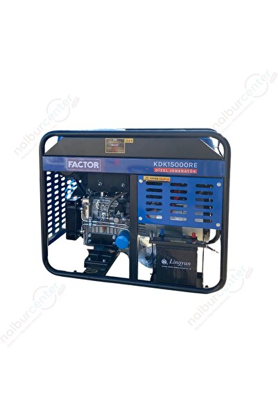 Factor KDK15000RE Dizel Jeneratör 15KVA Marşlı Monofaze