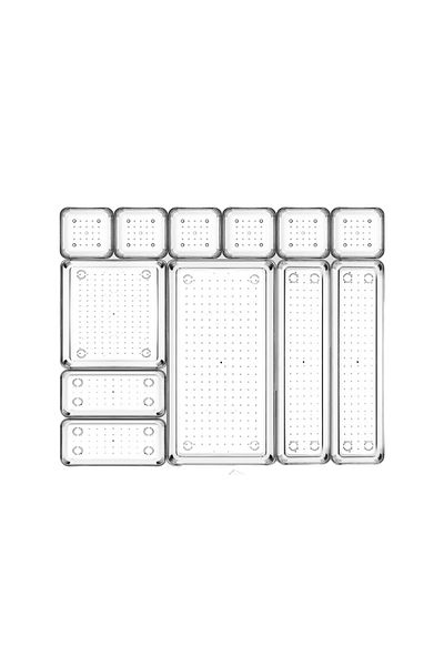 Ginza Maison Set 12 Piese Organizator Sertare, De 5 Marimi Diferite