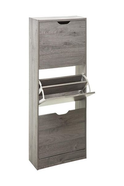 Five Simply Smart 3-Drawer Modern Design Rectangular Shoe Rack