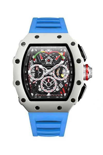 Navimarine Silicone Band Men's Wristwatch