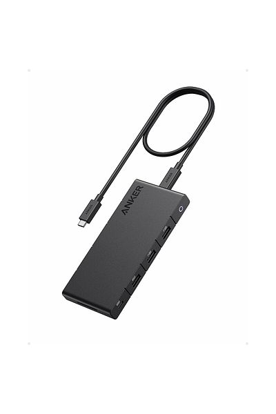 Anker Hub 364 10-în-1.100W, alimentare USB-C, HDMI dual 4K, Ethernet 1 Gbps, USB-C upstream