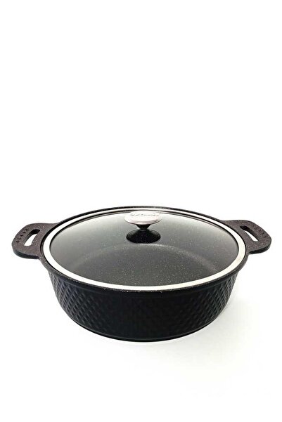 OMS TRIANA - 3631 - 2 Parça Biogranit Döküm, 30 Cm - 5,3 Litre, Tencere Siyah...