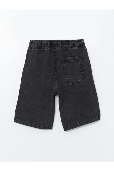 LC Waikiki Comfortable Fit Cotton Blend Stretch Fabric Boys Jean Shorts