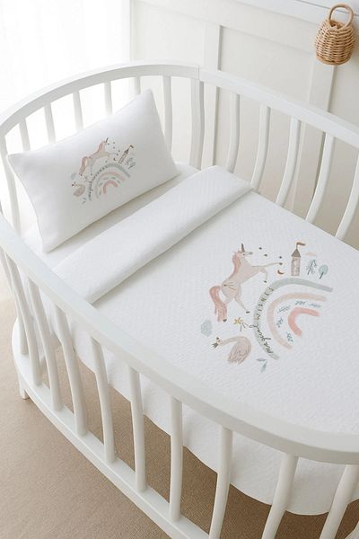 Tuğba Kuğu Pike Set - Royal Series - Magical Unicorn - 60 X 100 cm