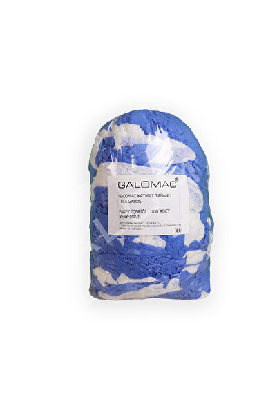 GALOMAC KAYMAZ TABANLI TELA GALOŞ MAVİ (100 ADET)