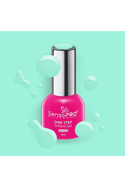 SensoPRO Milano Oja semipermanentă cu gel strălucitor într-un singur pas 8ml, Oasis Pleasure #53