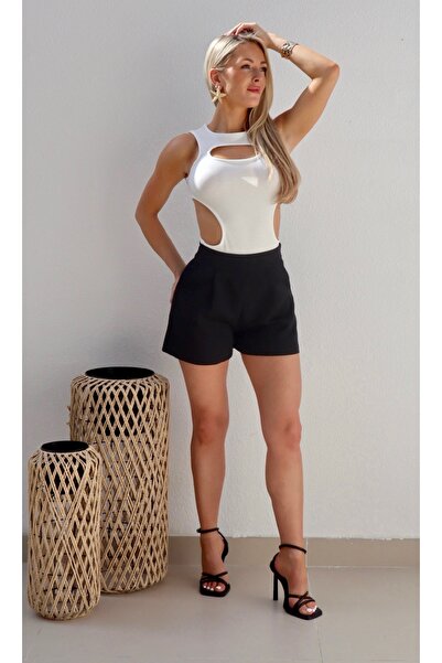 Alorabella شورت هارلي عالي الخصر