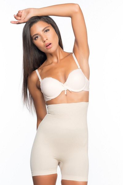 bazaar-turkey all you need Ten Mi Emay 2075 High Waist Patterned Double Short Leg Corset