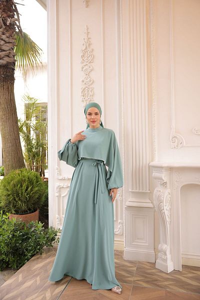 Nissra Rochie de seară cu mâneci liliac Ankanoor Anka255066