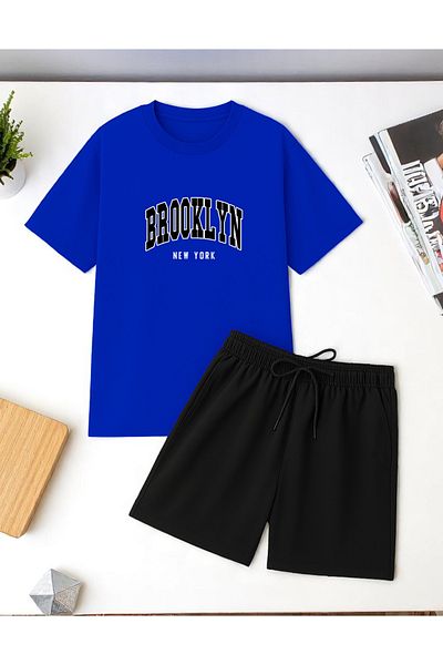uyguntarz Σετ σορτς Unisex Brooklyn με εμπριμέ σχέδιο