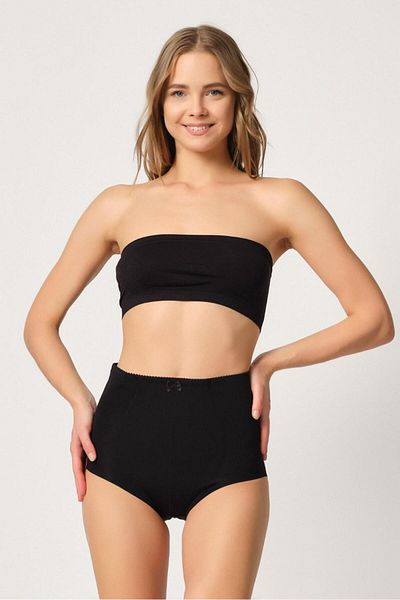 bazaar-turkey all you need Black Mi Emay 2819 Slip Double Abdominal Tightener Laser Corset