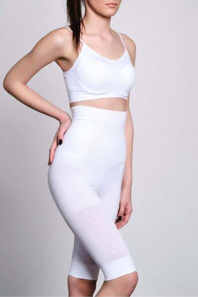 bazaar-turkey all you need White Mi Emay 2015 High Waist Double Long Leg Corset