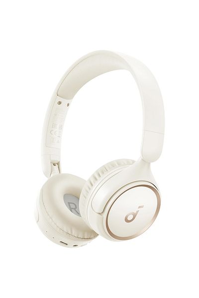 Anker Soundcore H30i Wireless On-ear Headphones, Foldable Design, Pure Bass, Bluetooth 5.3, White
