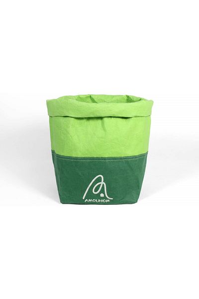Amouhom geantă de depozitare, hârtie, verde, 1350 ml, 28 x 15 x 15 cm