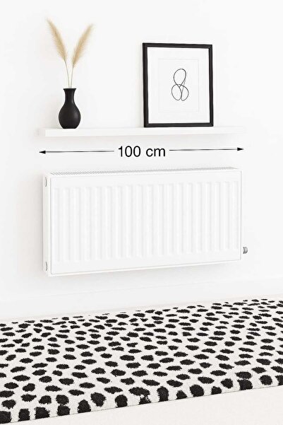 yankı-byeg 100 Cm Mat Beyaz Mdf Petek Üstü Raf Gizli Montaj Ahşap Duvar Rafı