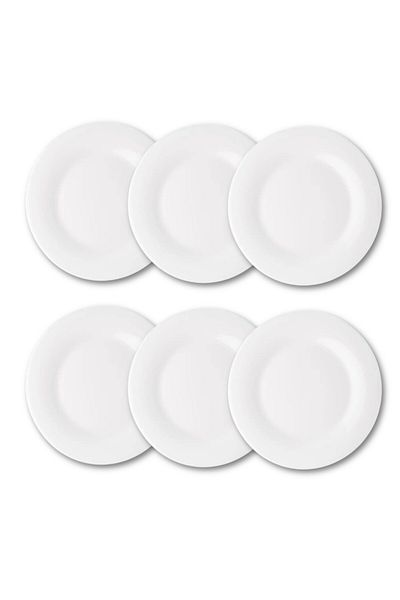 Houzi 6 Piece set Opal ware Dinner plate 25.5 cm