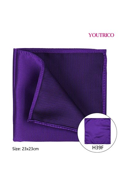 Youtrico Handkerchief-23*23cm,Suit Jacket with Pocket Collar-Foldable Polyester Silk,Portable